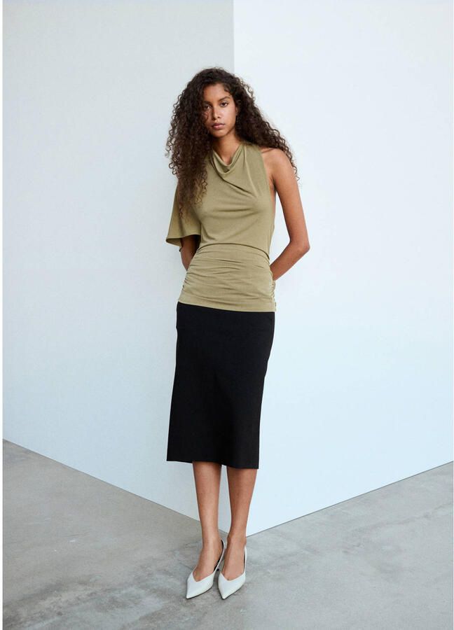Mango top khaki