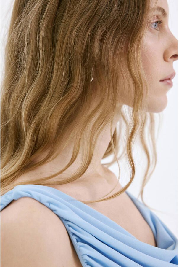 Mango top lichtblauw - Foto 3