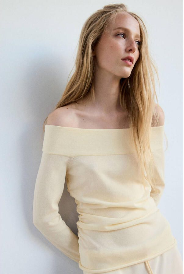Mango top lichtgeel