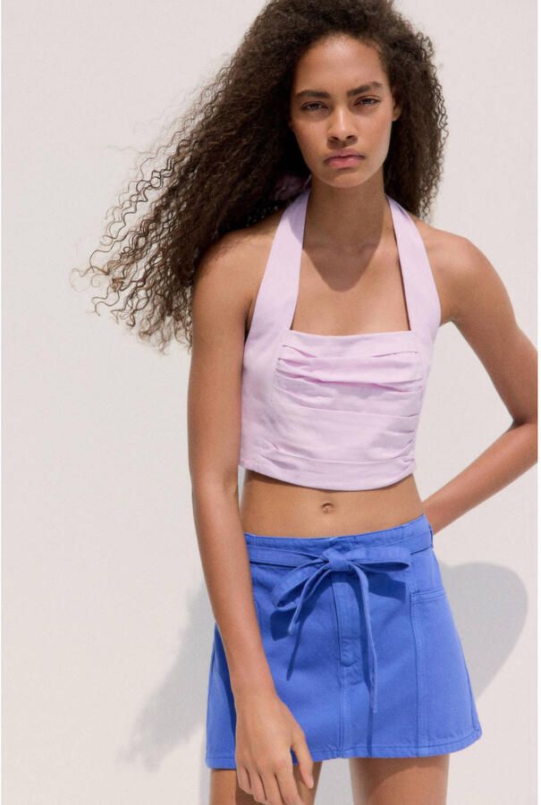 Mango top lichtroze
