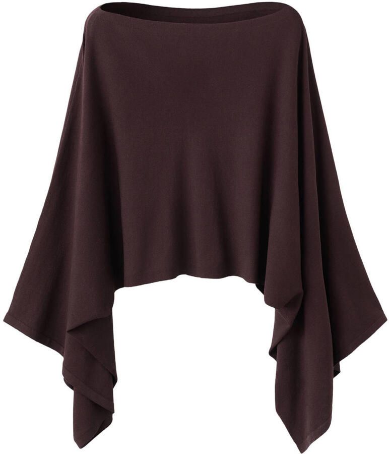 Mango top met cape donkerrood fijn gebreid - Foto 2