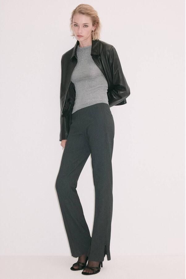 Mango top met glitters zilver - Foto 3