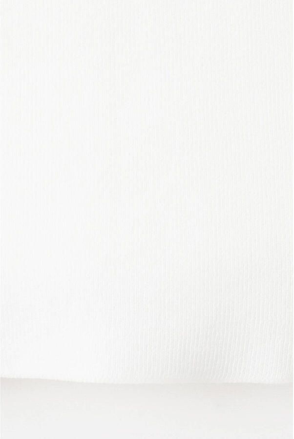 Mango top met knoopdetail ecru - Foto 3