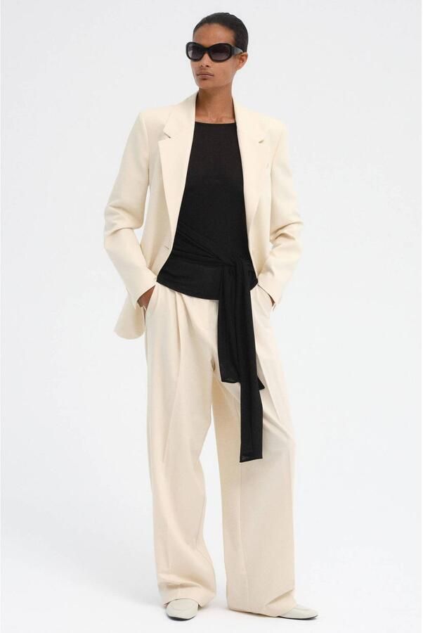 Mango top met open rug zwart - Foto 2