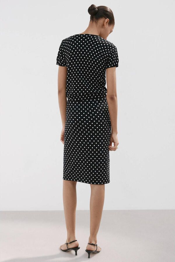 Mango top met stippen zwart - Foto 3
