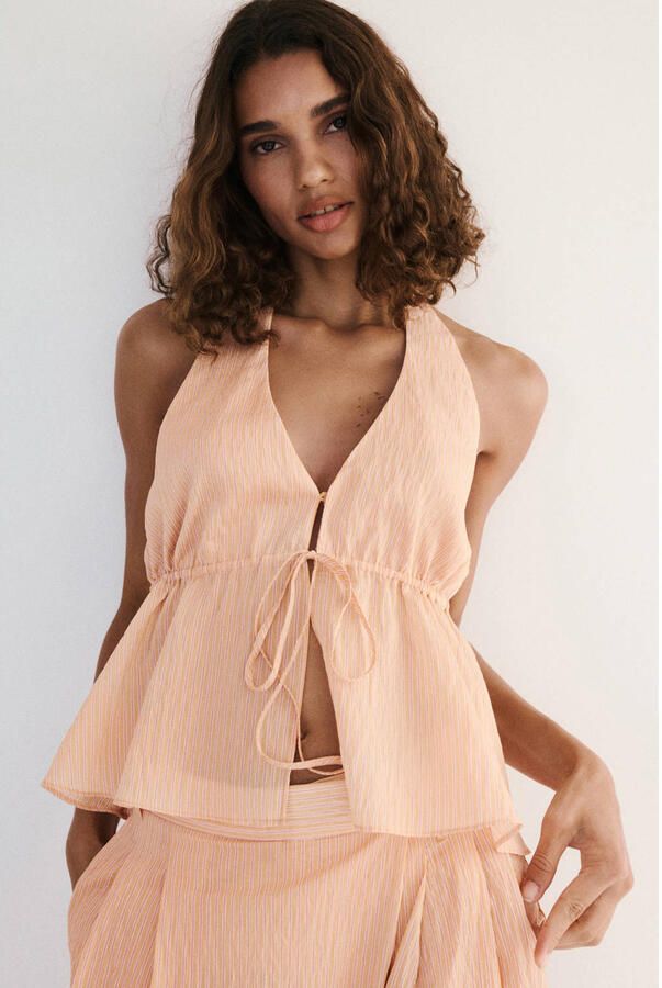 Mango top oranje