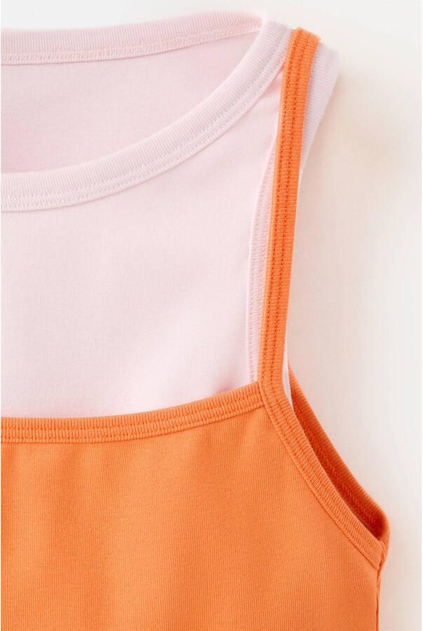 Mango top oranje - Foto 3