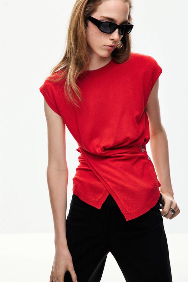 Mango top rood - Foto 3