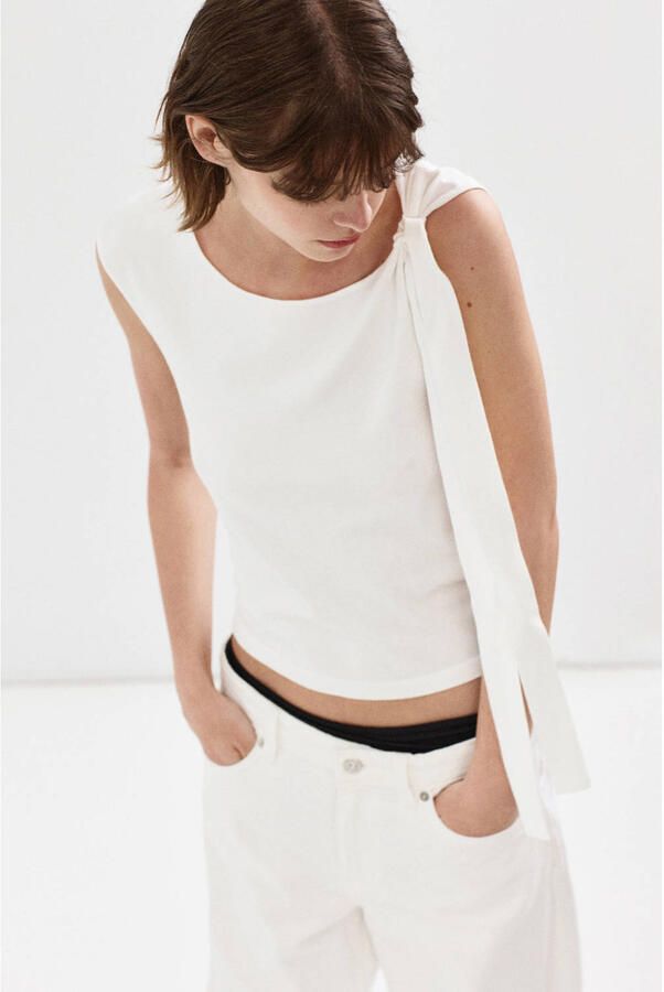Mango top wit - Foto 4