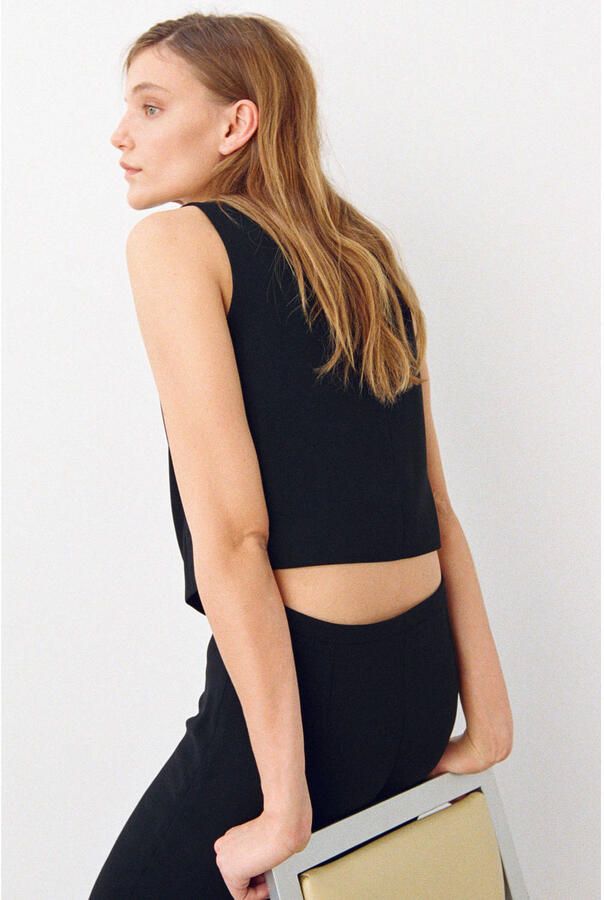 Mango top zwart - Foto 3