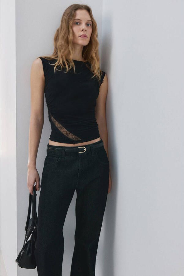 Mango top zwart