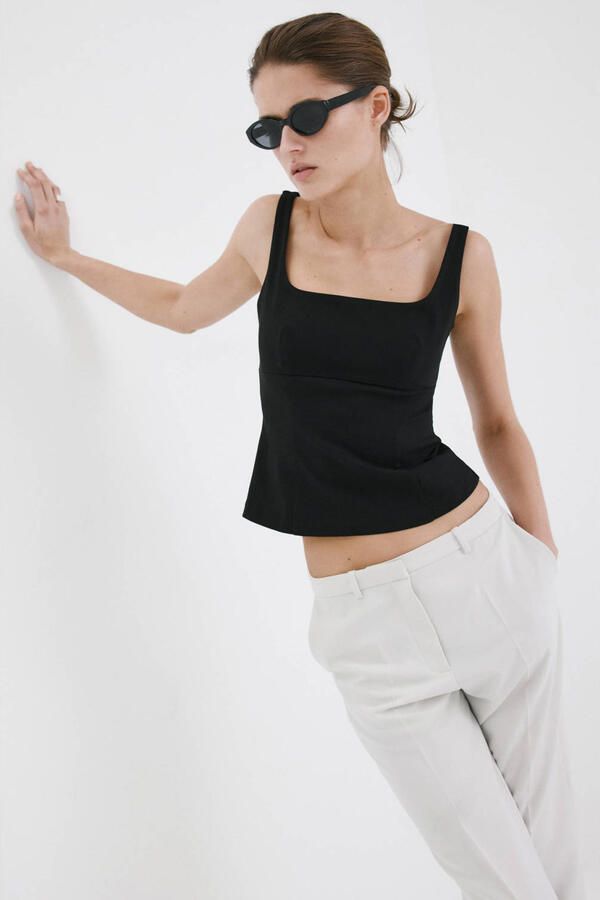 Mango top zwart - Foto 3