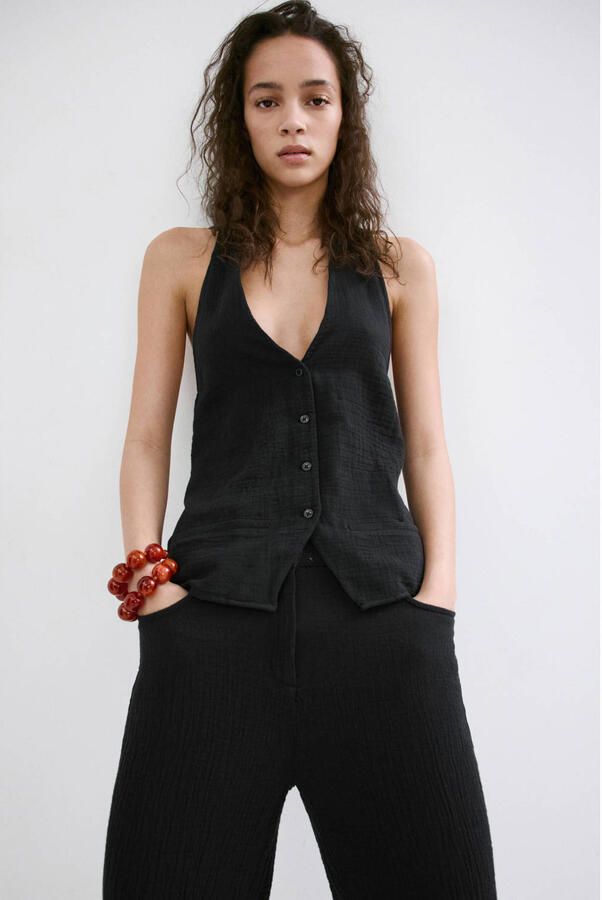 Mango top zwart