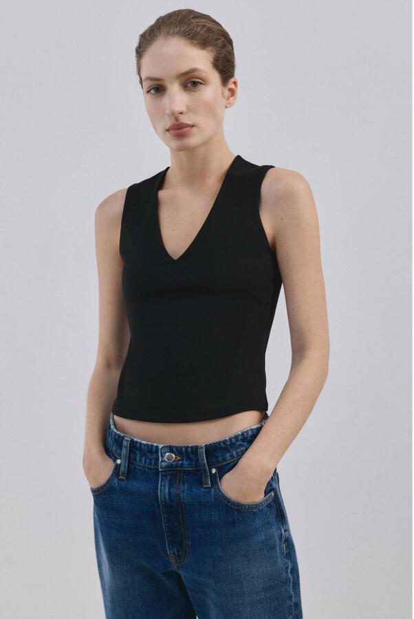 Mango top zwart