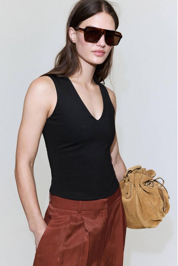 Mango top zwart