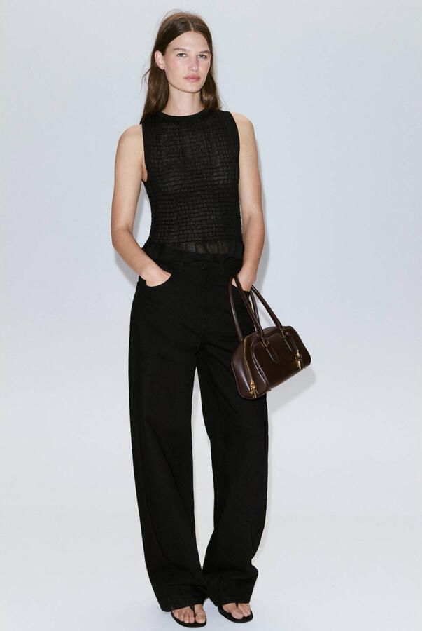 Mango top zwart