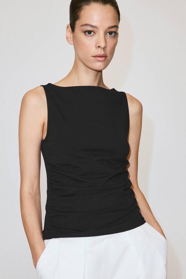 Mango top zwart - Foto 2