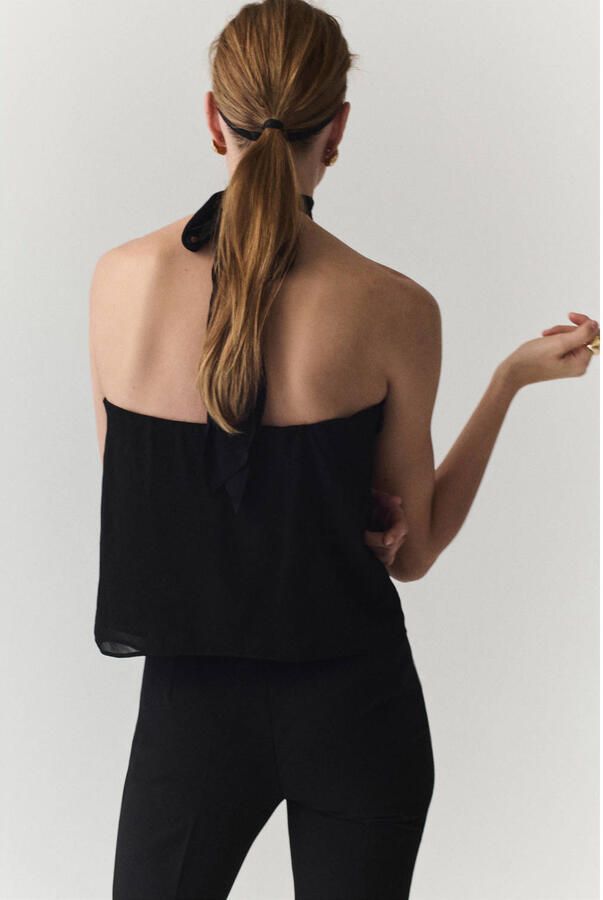 Mango top zwart - Foto 3