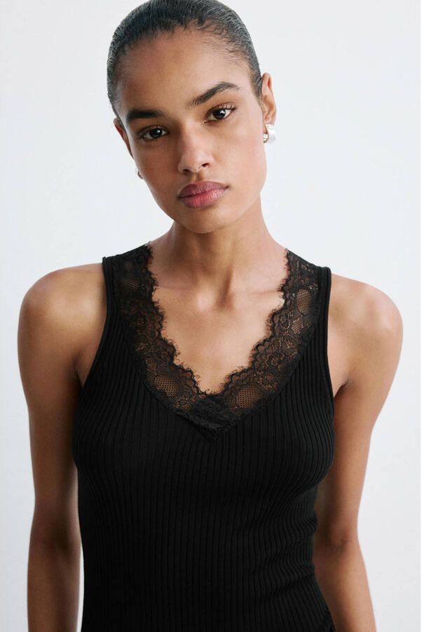 Mango top zwart
