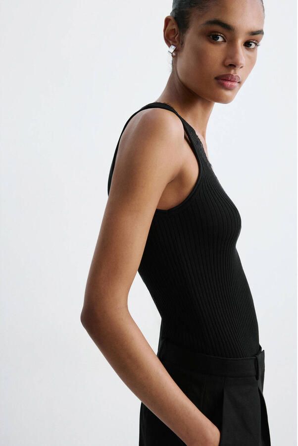 Mango top zwart - Foto 3