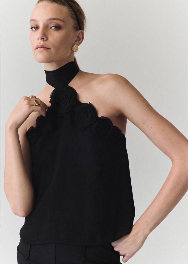 Mango top zwart - Foto 2