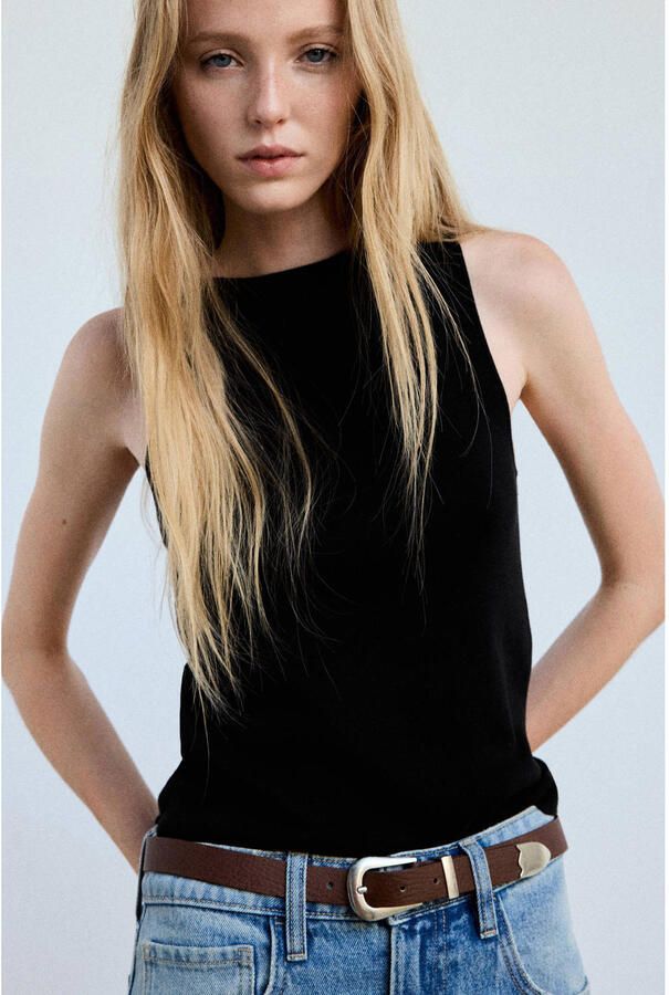 Mango top zwart