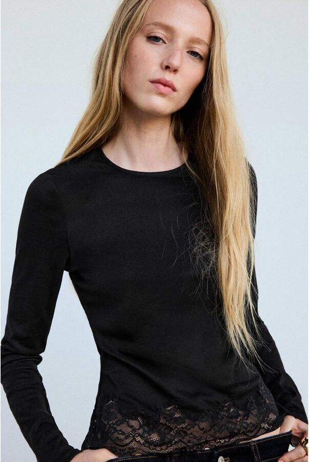Mango top zwart