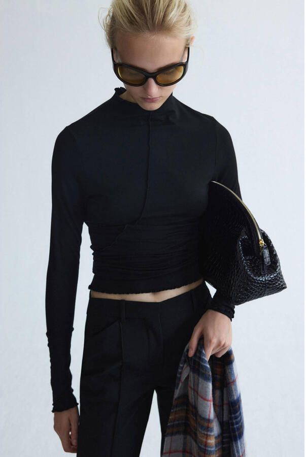 Mango top zwart