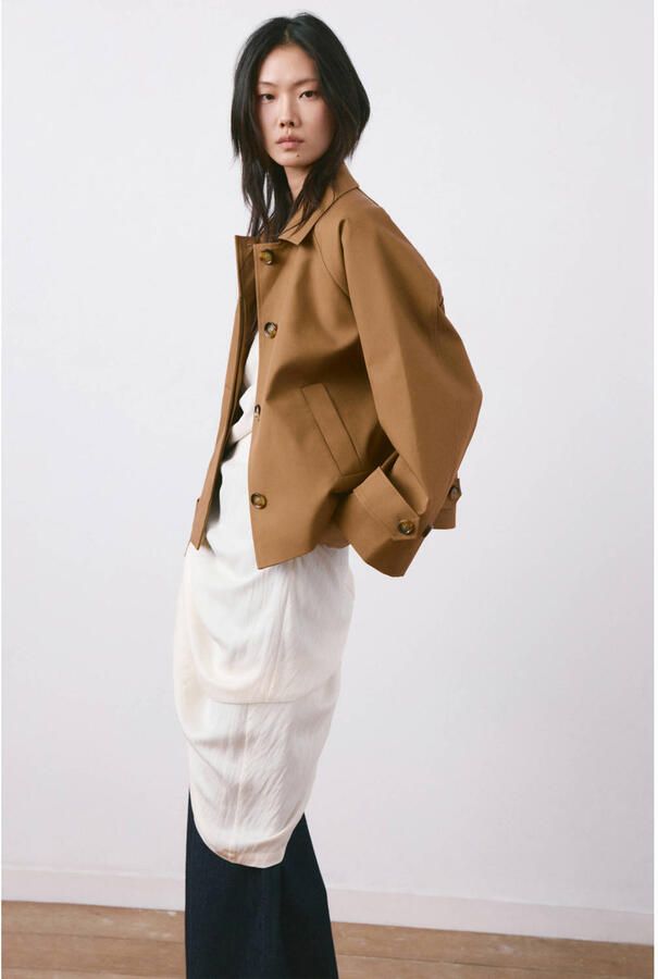 Mango trenchcoat bruin