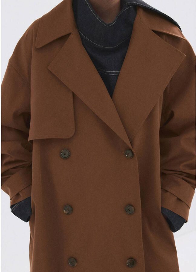 Mango trenchcoat bruin