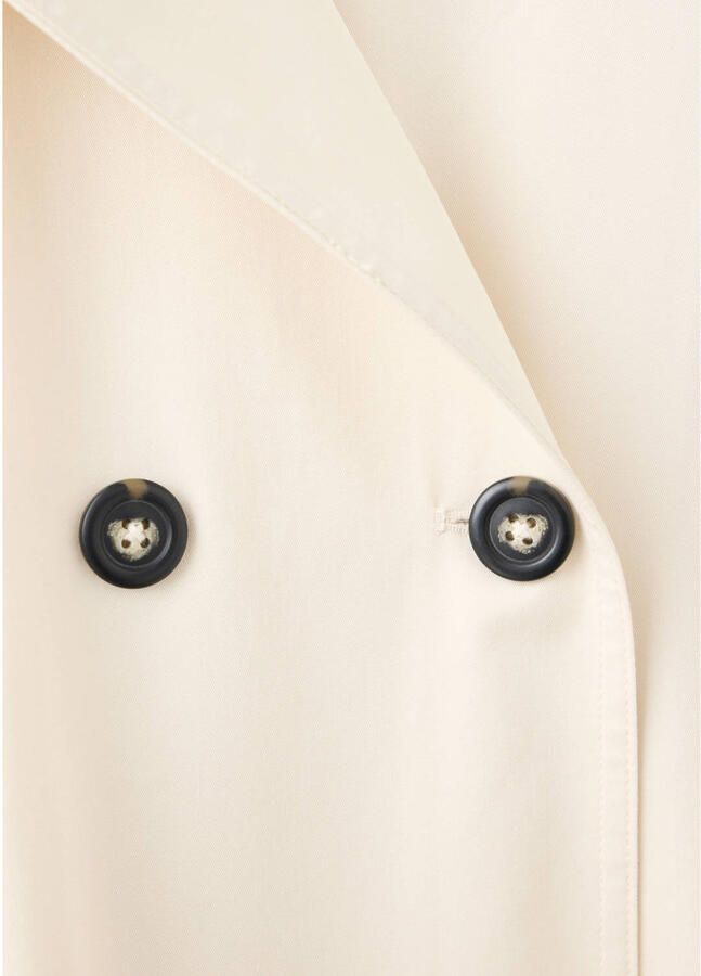 Mango trenchcoat met ceintuur ecru - Foto 2