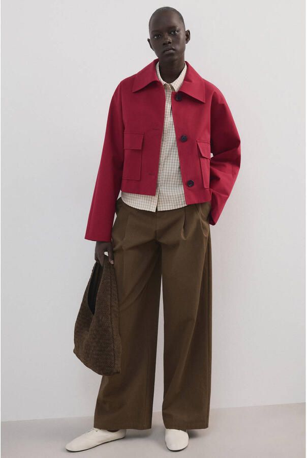 Mango trenchcoat rood