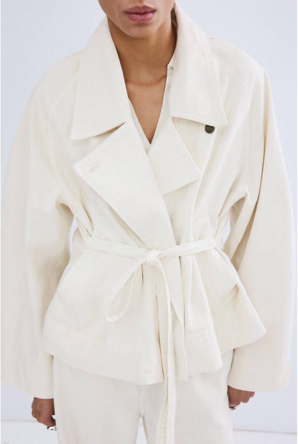 Mango trenchcoat wit