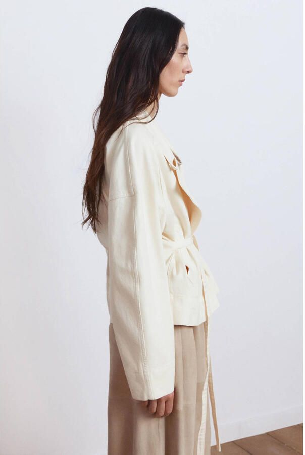 Mango trenchcoat wit - Foto 3