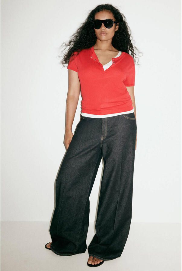 Mango trui rood - Foto 3
