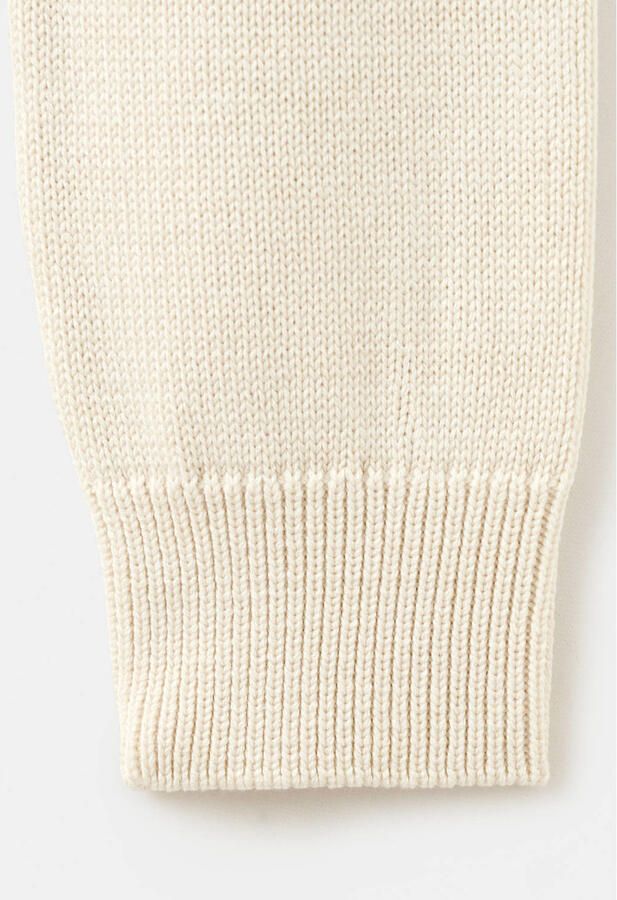 Mango vest beige fijn gebreid - Foto 2