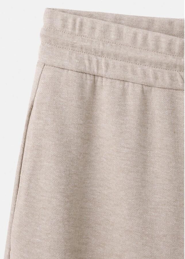 Mango wide leg broek beige