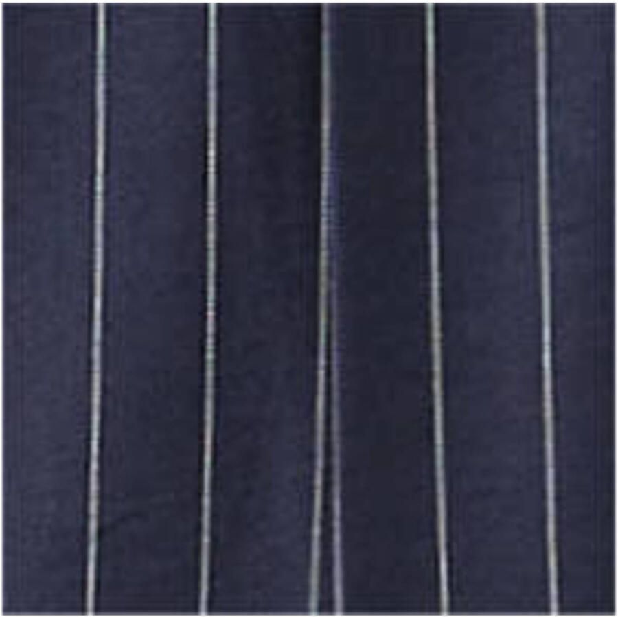 Mango wide leg broek met krijtstreep marineblauw - Foto 2