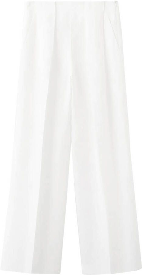 Mango wide leg broek wit