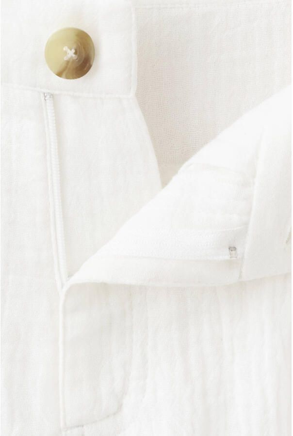 Mango wide leg broek wit - Foto 3