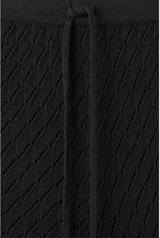 Mango wide leg broek zwart - Foto 3