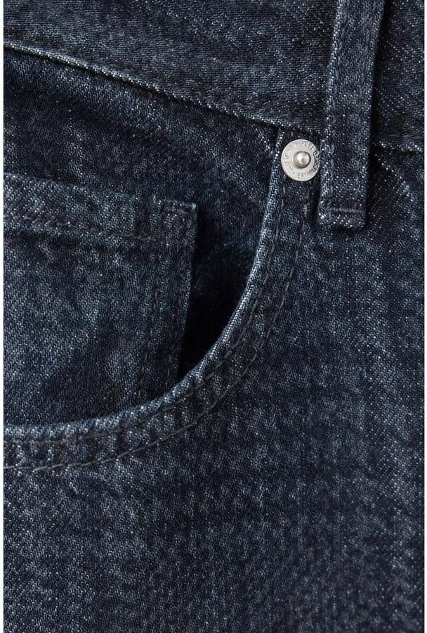 Mango wide leg geruite jeans donkerblauw - Foto 2