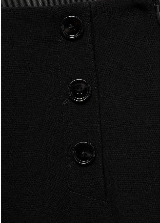 Mango wide leg high waist broek zwart - Foto 2