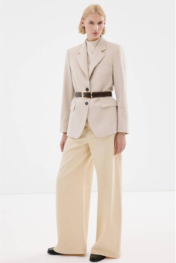Mango wide leg jeans beige - Foto 2