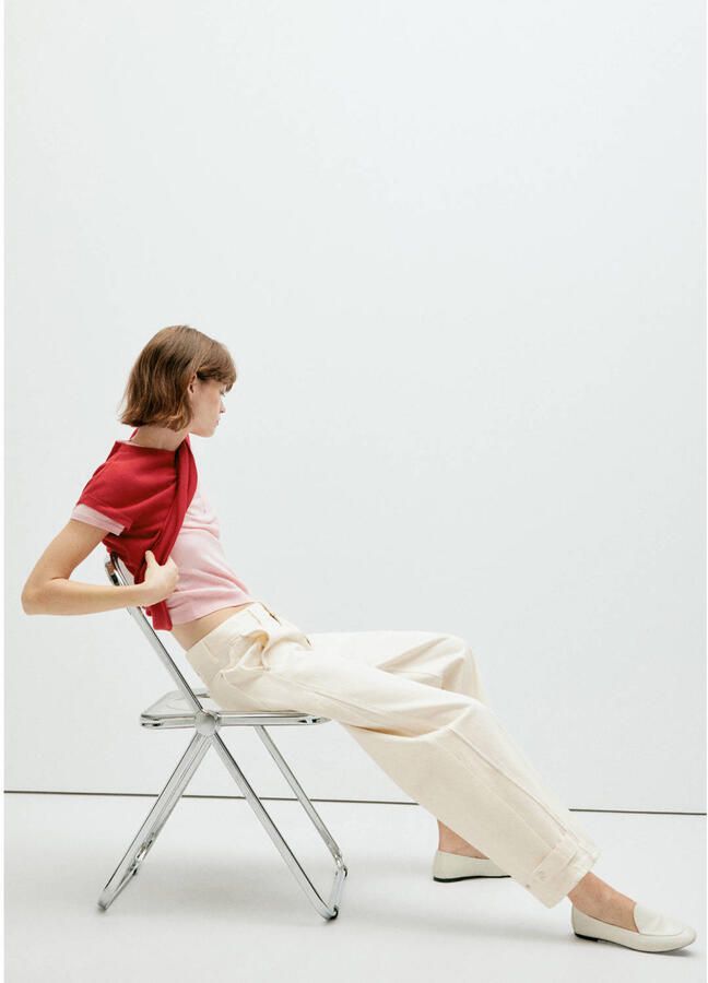 Mango wide leg jeans beige - Foto 2