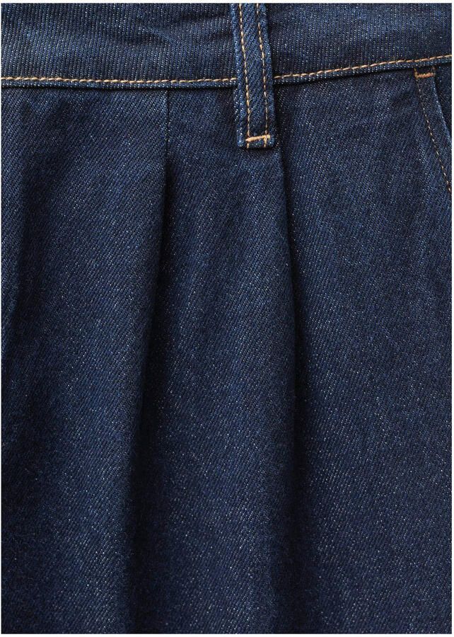 Mango wide leg jeans dark blue denim - Foto 2
