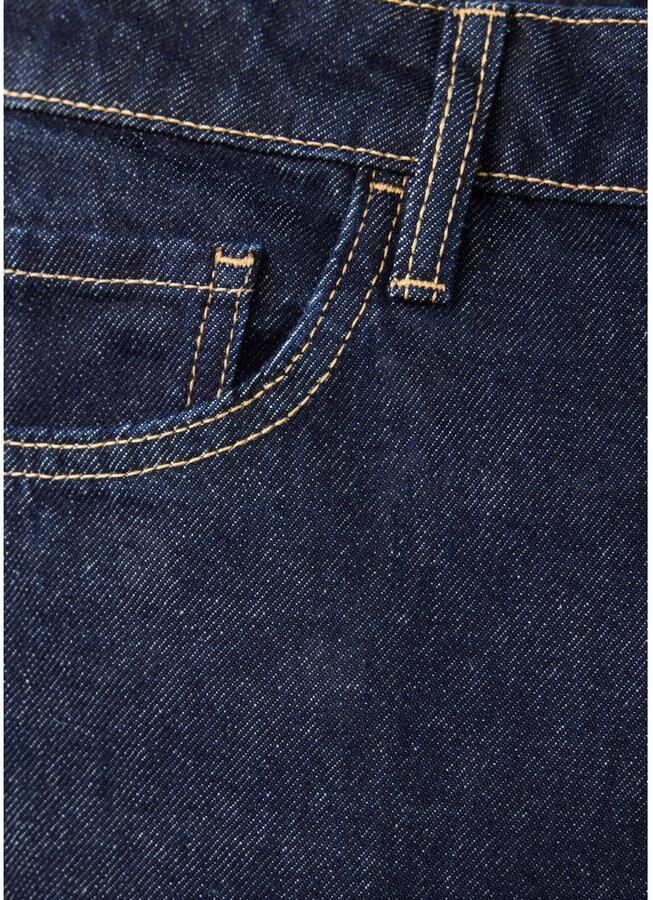 Mango wide leg jeans donkerblauw denim - Foto 2