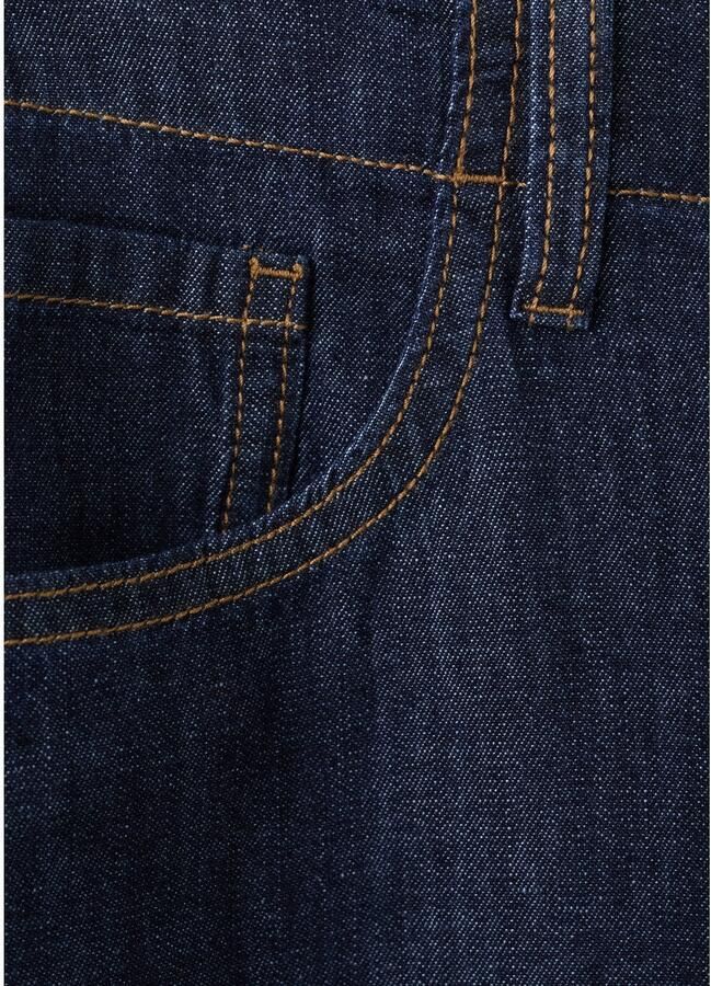 Mango wide leg jeans donkerblauw - Foto 2
