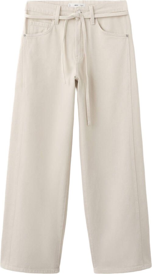 Mango wide leg jeans ecru - Foto 3