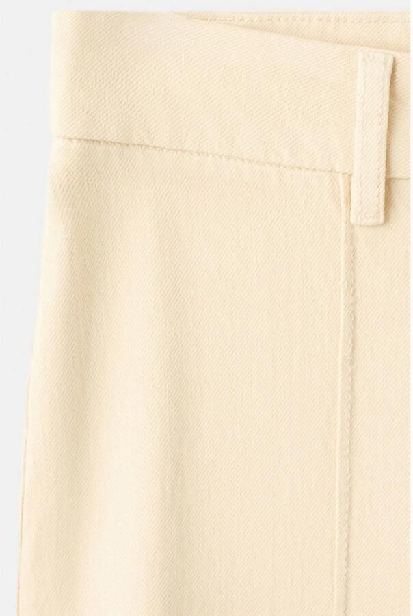 Mango wide leg jeans geel - Foto 2